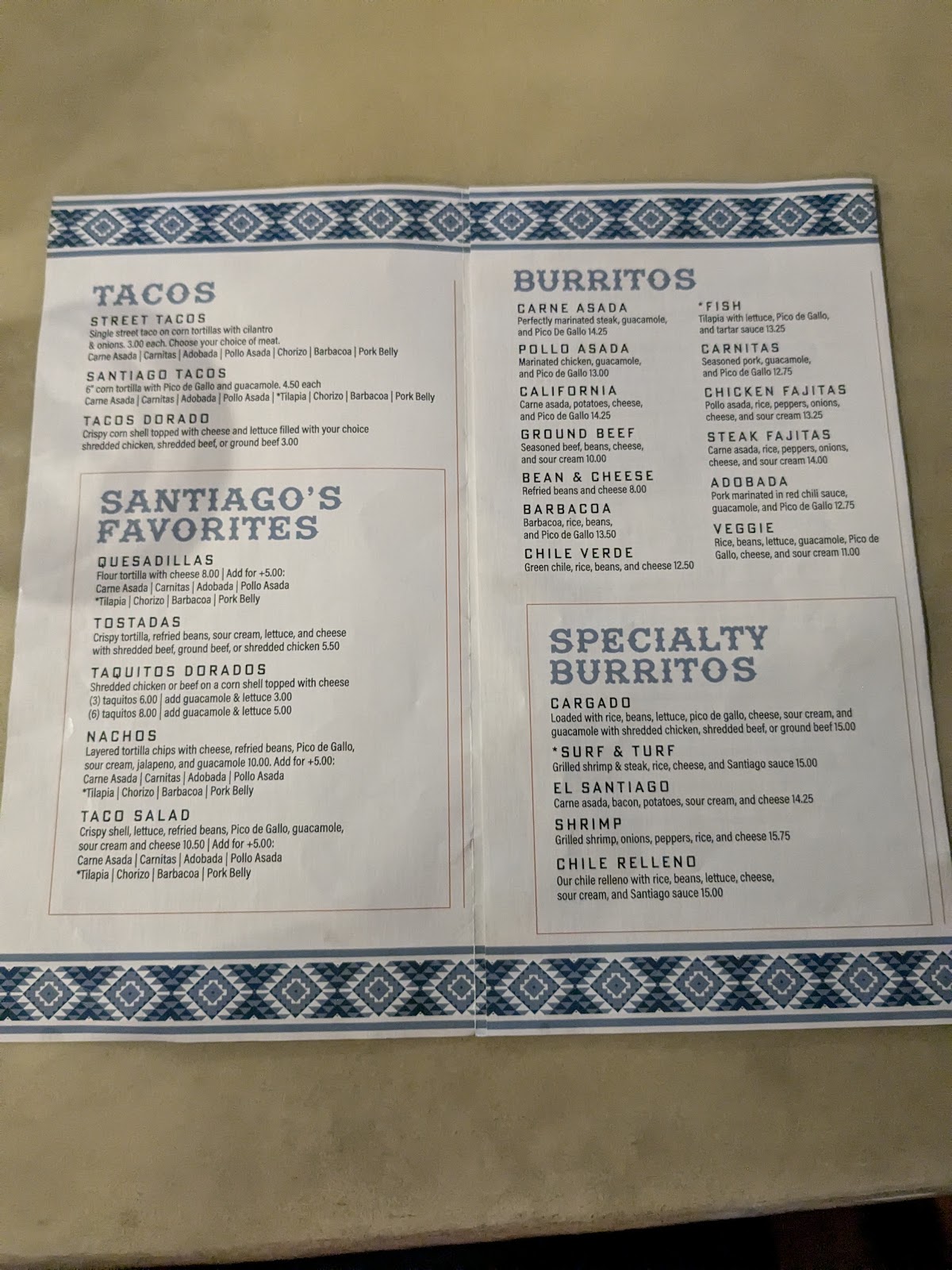Santiago’s Mexican Restaurant